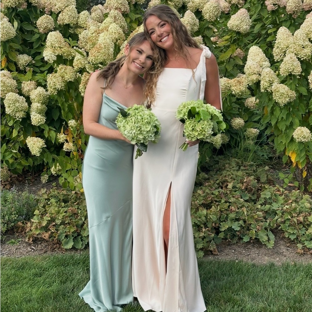 Birdy Grey - Alex Bridesmaids Dress - Matte Satin - Champagne - Picture 3 of 3